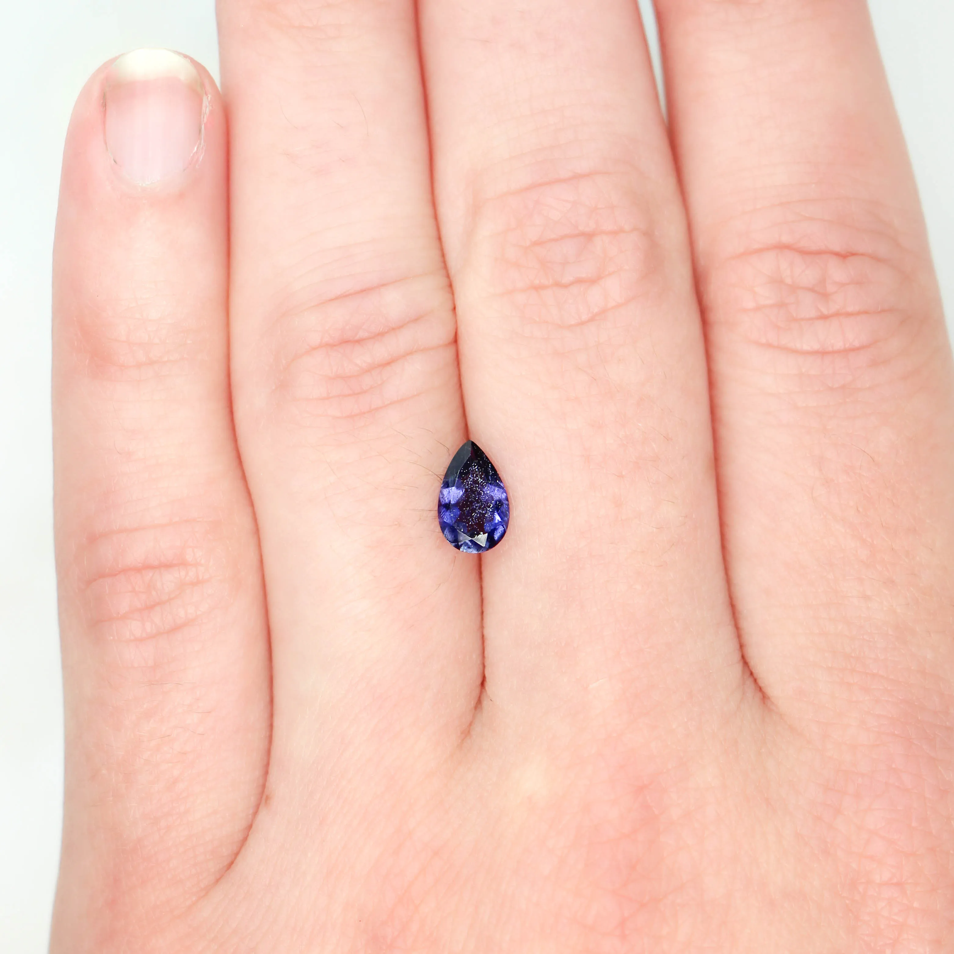 0.70 Carat Pear Iolite for Custom Work - Inventory Code PPI070