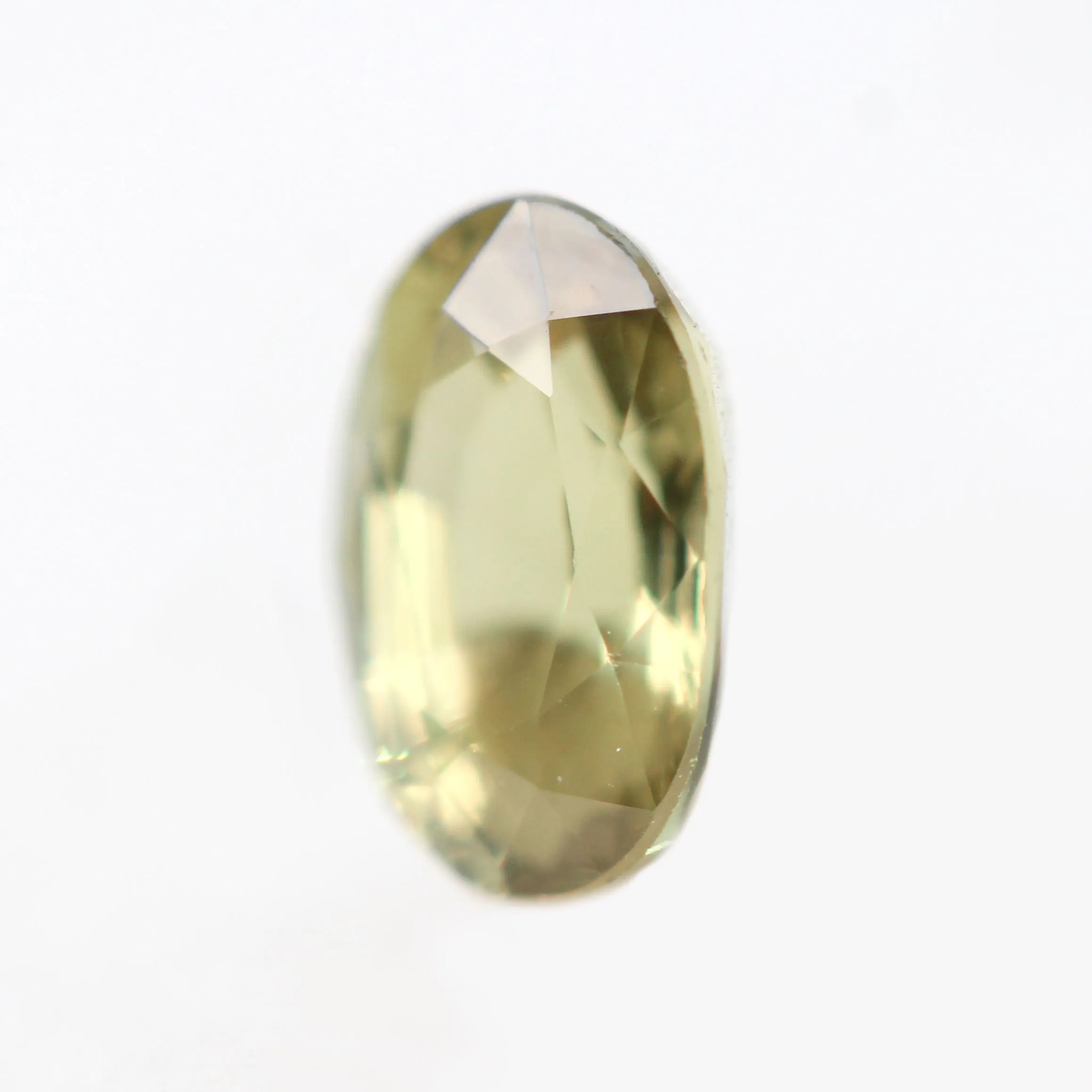 0.97 Carat GIA Certified Color-Change Yellow Green Oval Chrysoberyl Alexandrite for Custom Work - Inventory Code YGAO097
