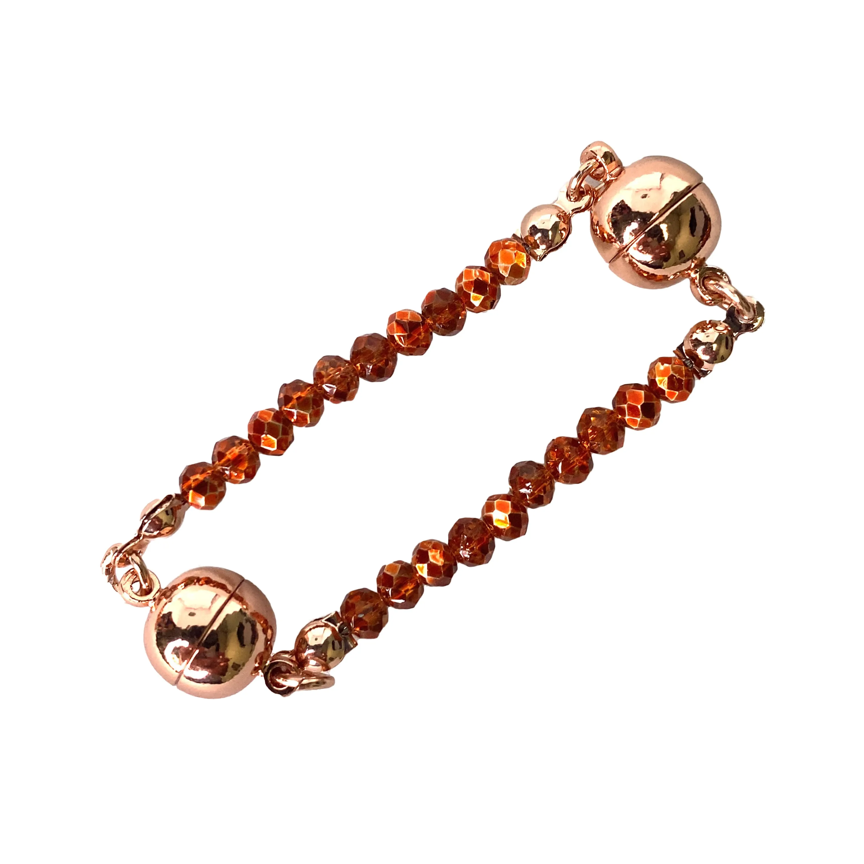 10 Way BUNDLE  - Orange Copper Crystal (Includes 10 Way Necklace, Tassel & Mini Connectors)