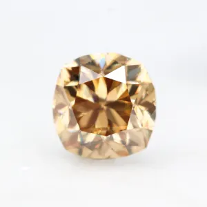 1.10 Carat Cushion Cut Golden Moissanite for Custom Work - Inventory Code GCM110