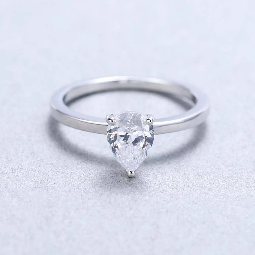 1.29 Ct Natural Solitaire Gemstone Engagement Ring