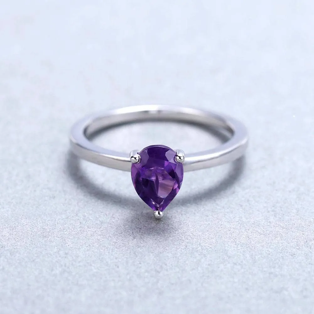 1.29 Ct Natural Solitaire Gemstone Engagement Ring