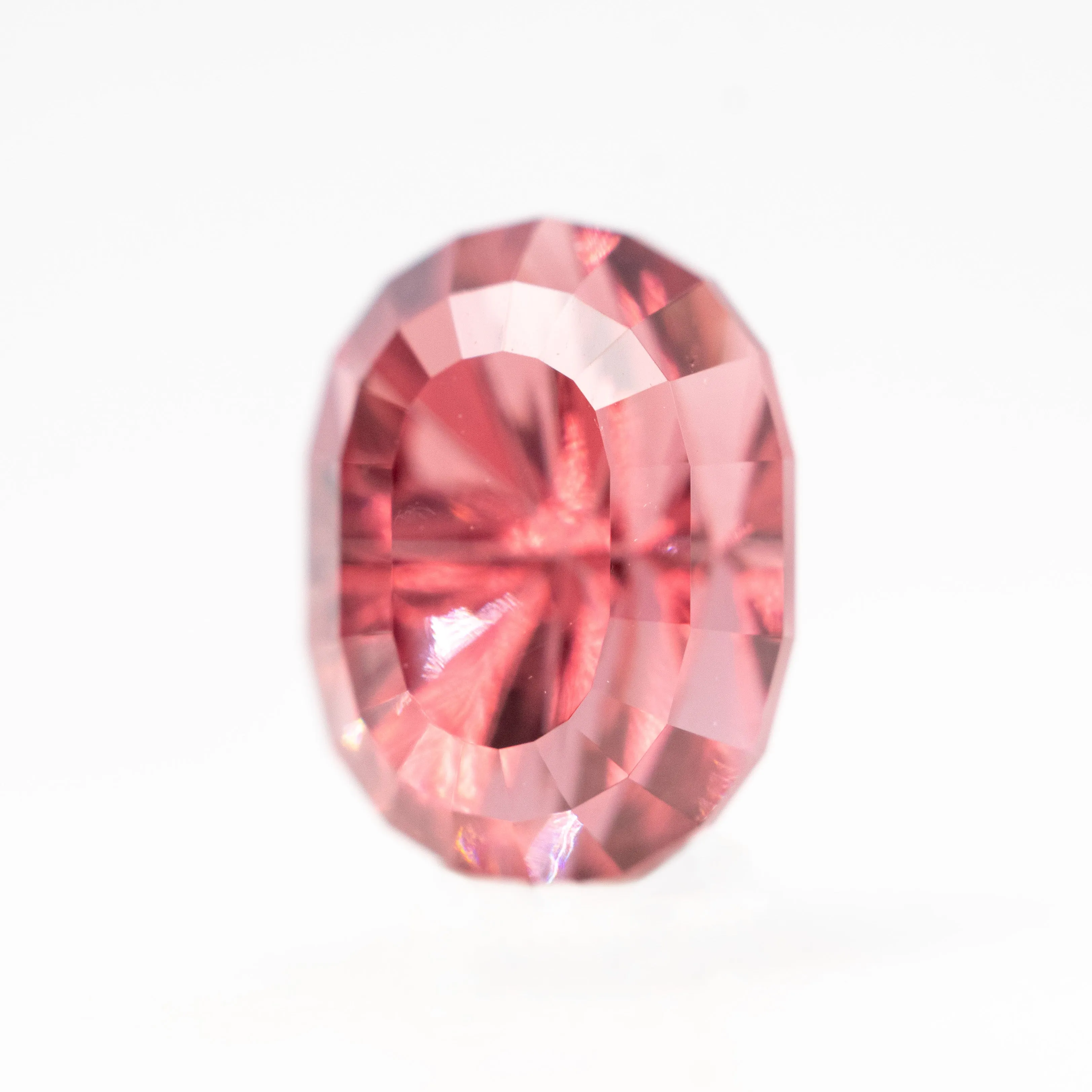 2.02 Carat John Dyer Starbrite Geometric Oval Malaya Garnet for Custom Work - Inventory Code GOG202