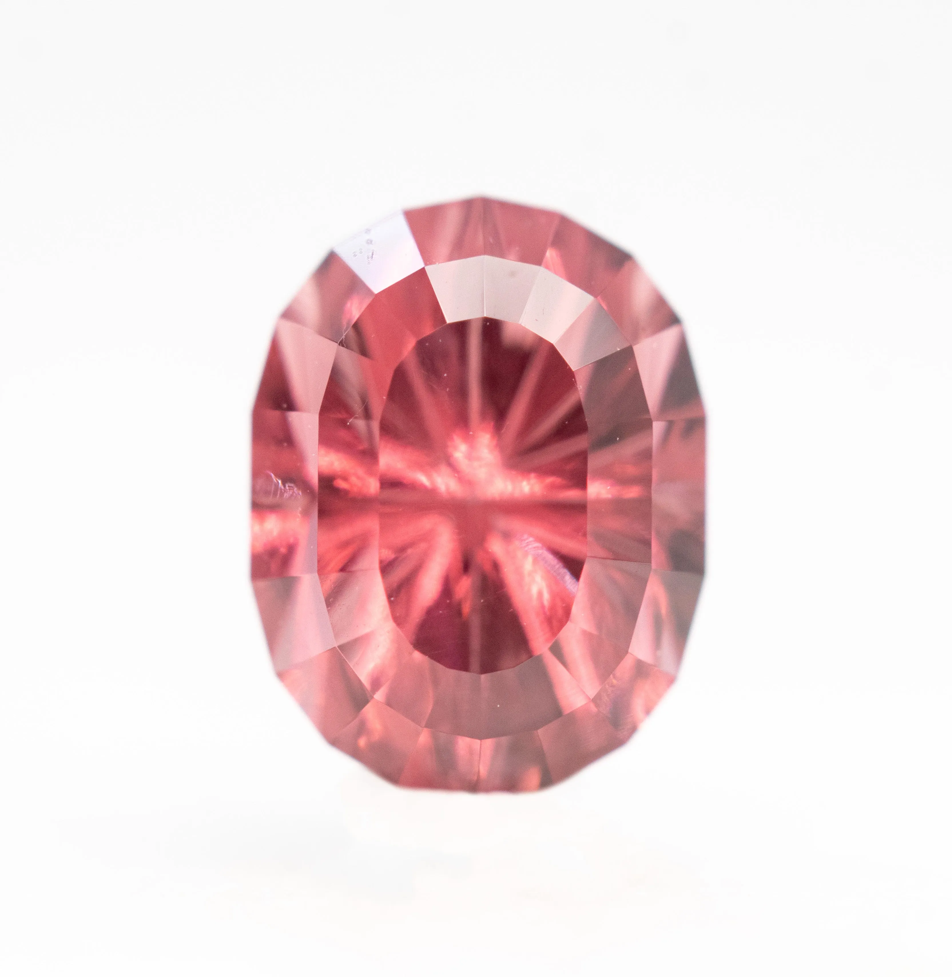2.02 Carat John Dyer Starbrite Geometric Oval Malaya Garnet for Custom Work - Inventory Code GOG202