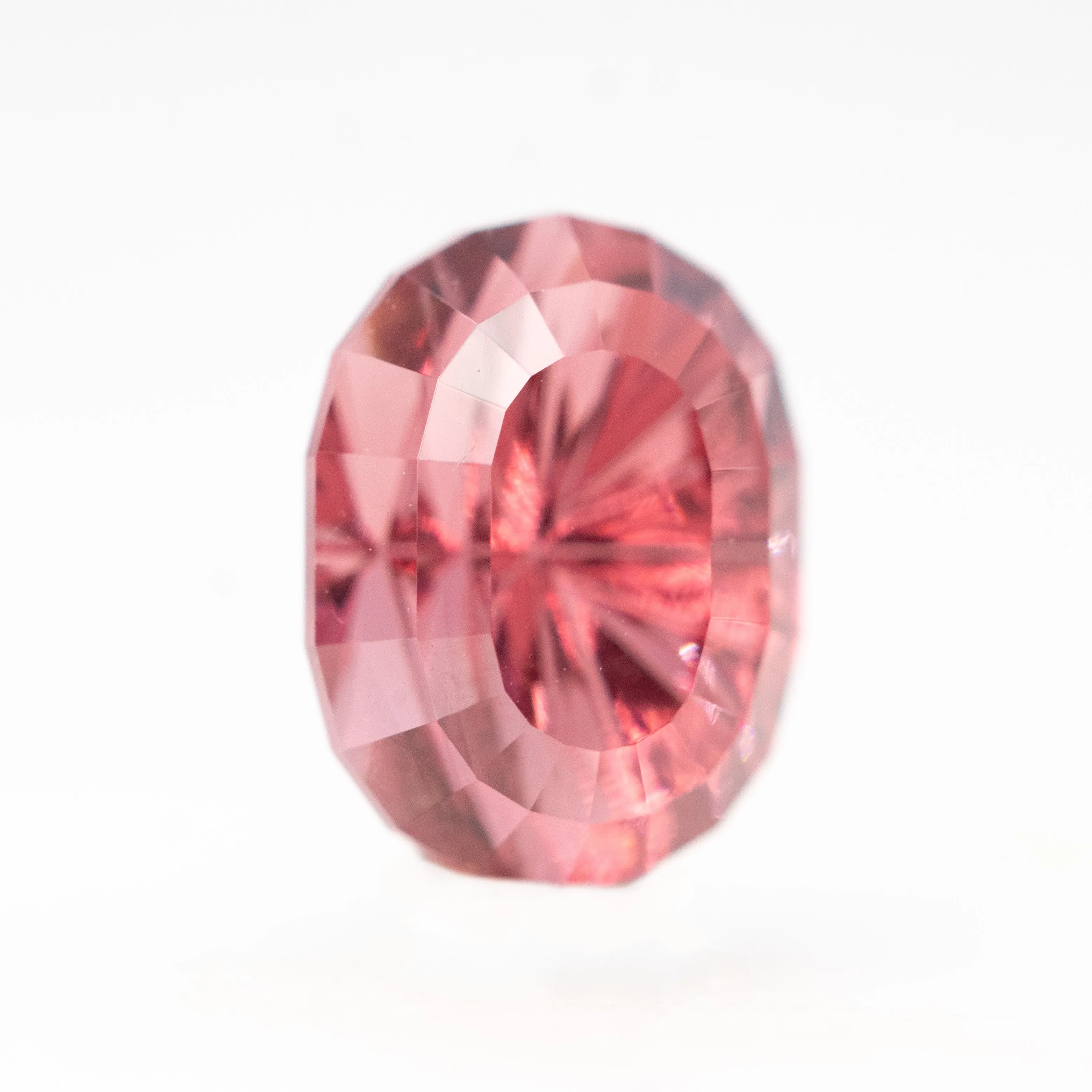 2.02 Carat John Dyer Starbrite Geometric Oval Malaya Garnet for Custom Work - Inventory Code GOG202