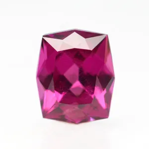2.28 Carat Geometric Fancy Cushion Cut Rhodolite Garnet for Custom Work - Inventory Code FCG228