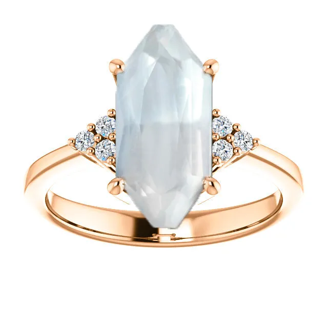 2.44ct Hexagon Moonstone for Custom Work - Inventory Code MNSTN244