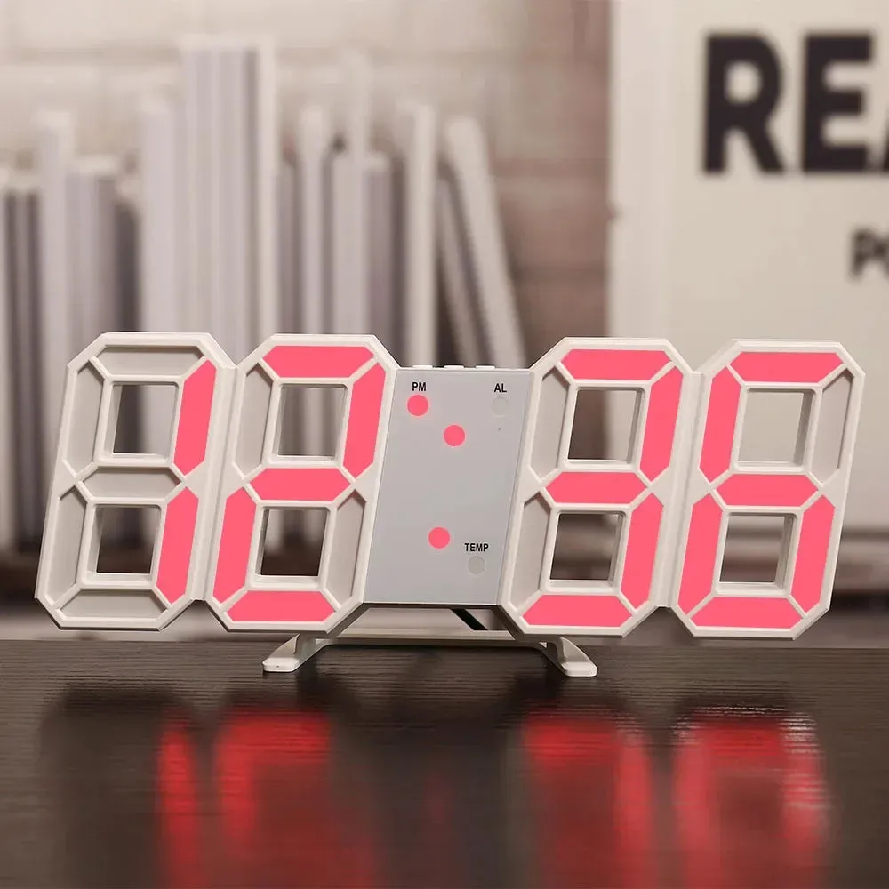 3D Led Digital Clock Thermometer Display