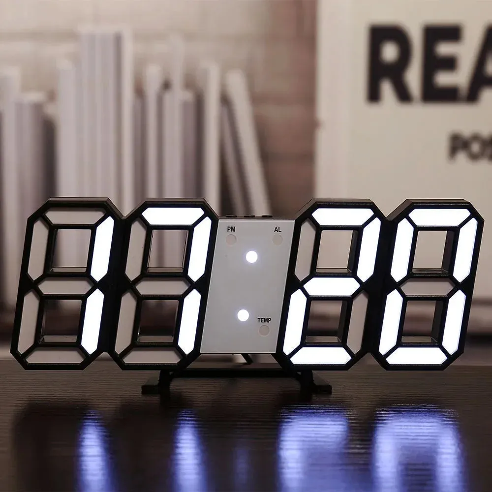 3D Led Digital Clock Thermometer Display