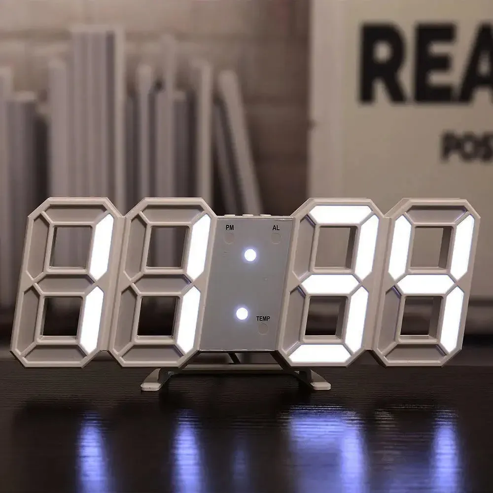 3D Led Digital Clock Thermometer Display