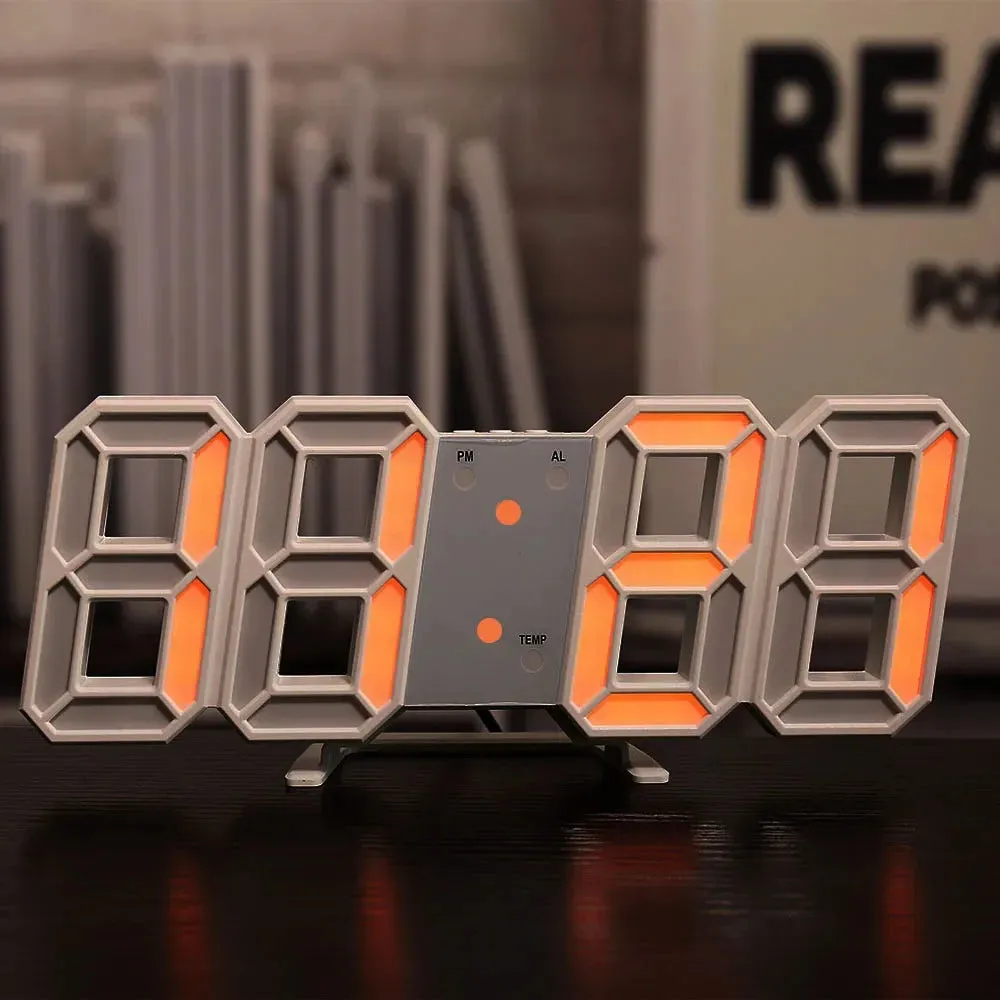 3D Led Digital Clock Thermometer Display