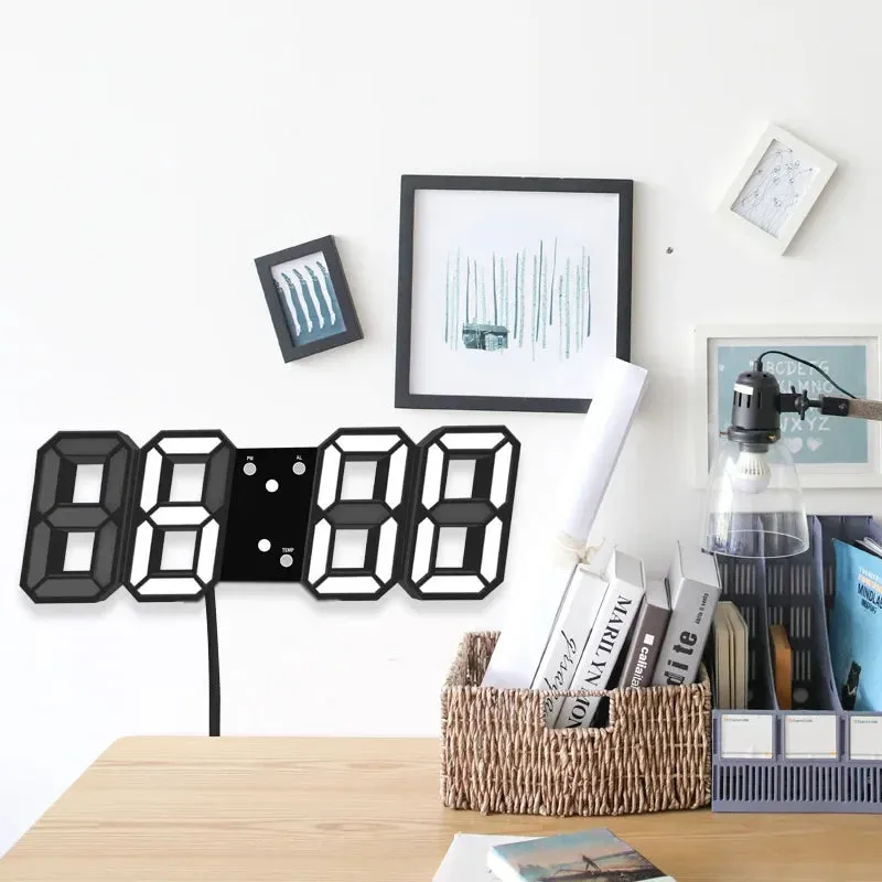 3D Led Digital Clock Thermometer Display