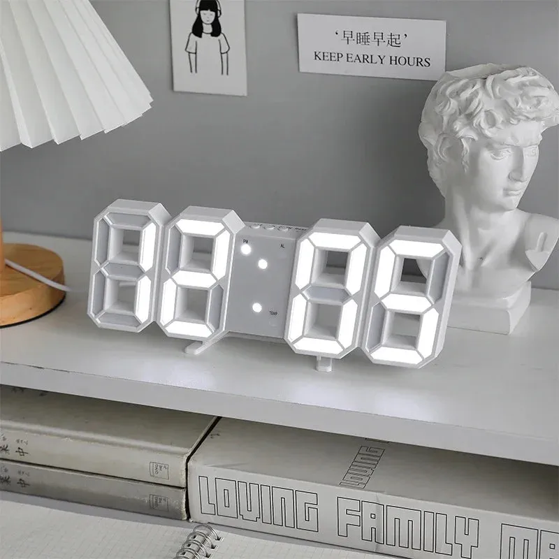 3D Led Digital Clock Thermometer Display