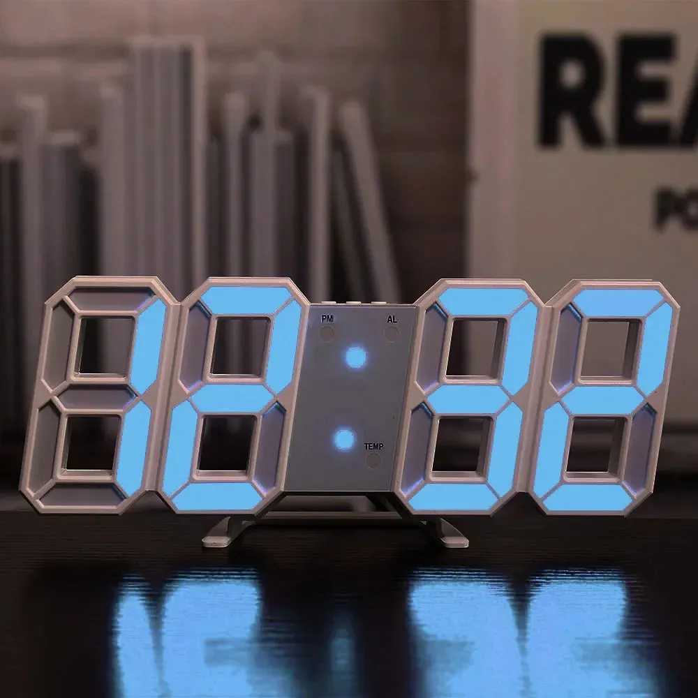 3D Led Digital Clock Thermometer Display