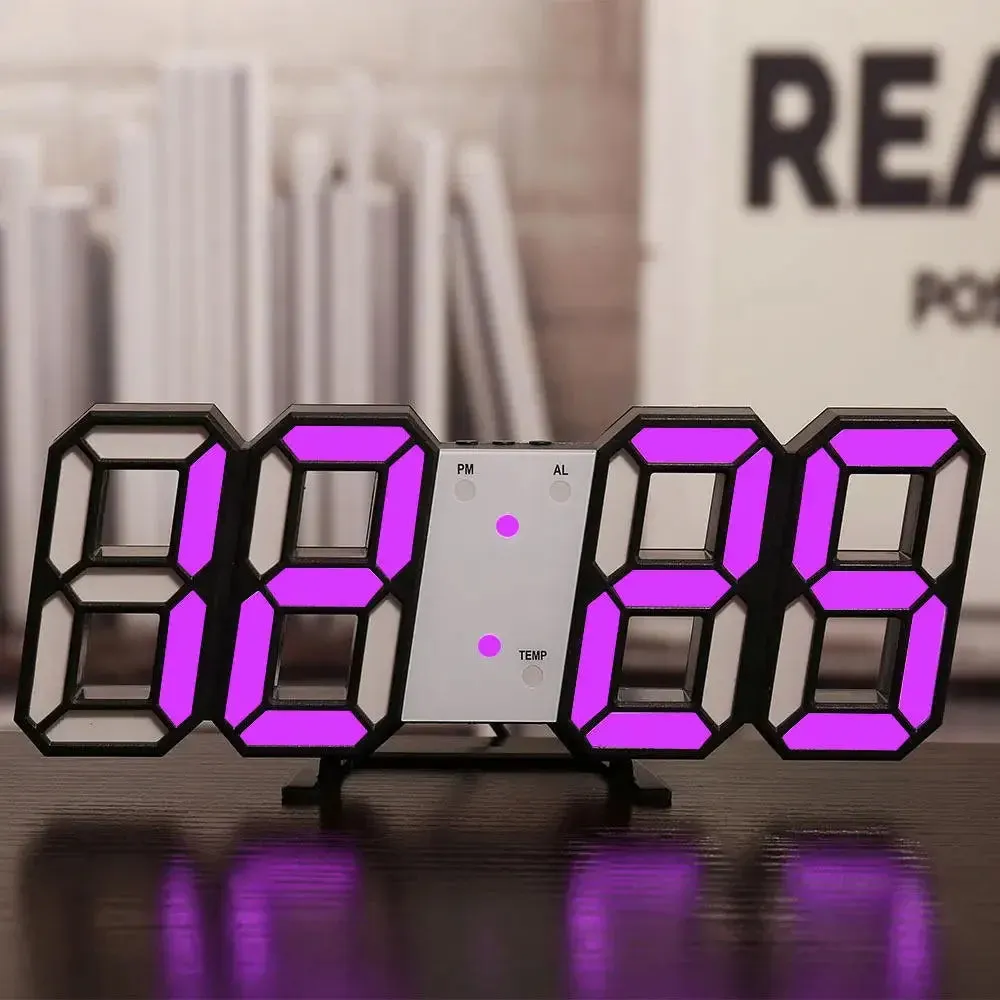 3D Led Digital Clock Thermometer Display