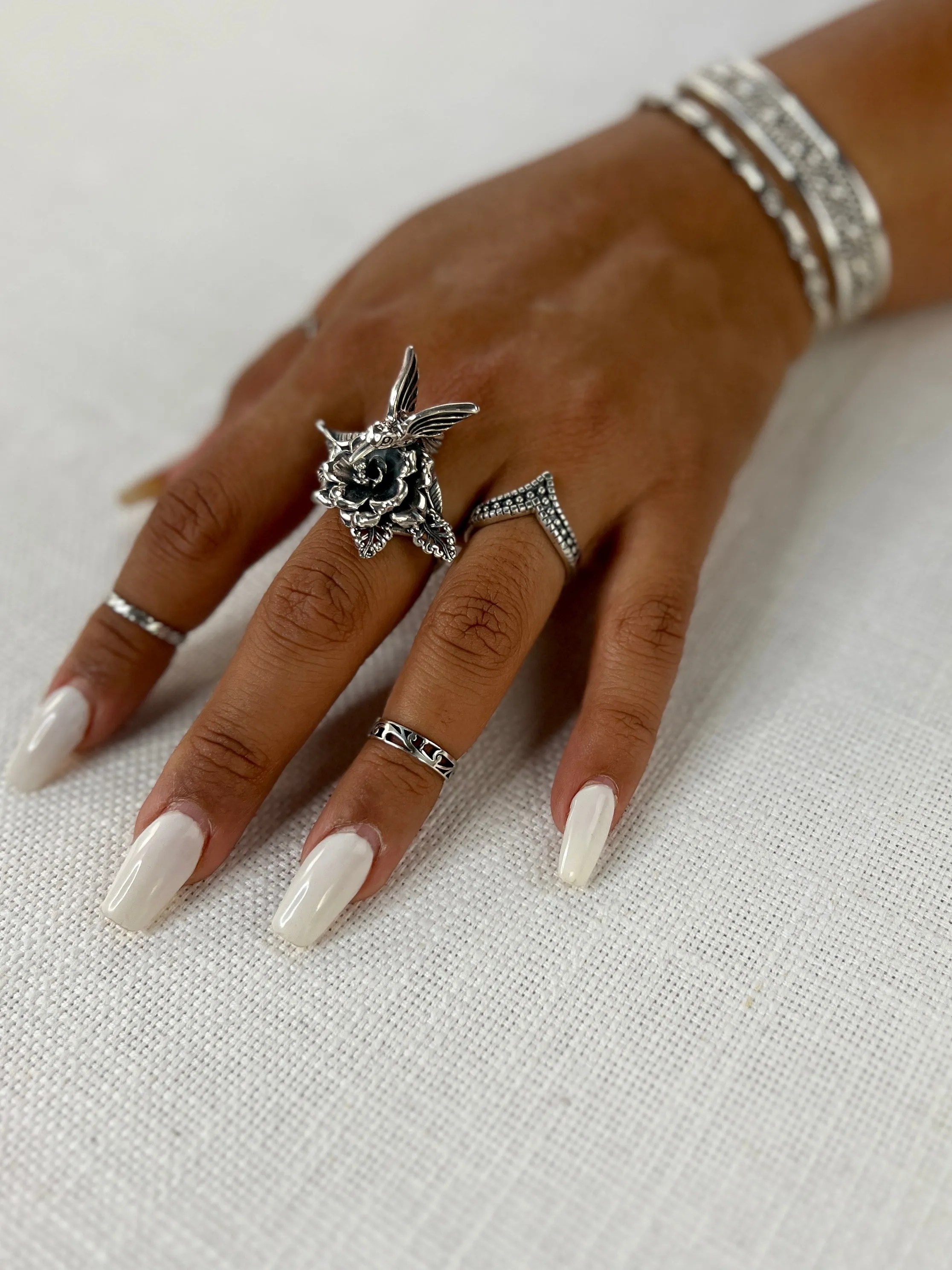 4mm Filigree Squared Band
