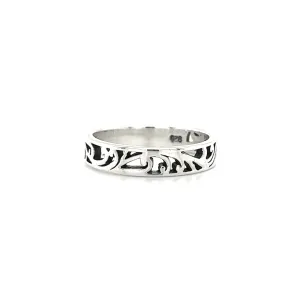 4mm Filigree Squared Band