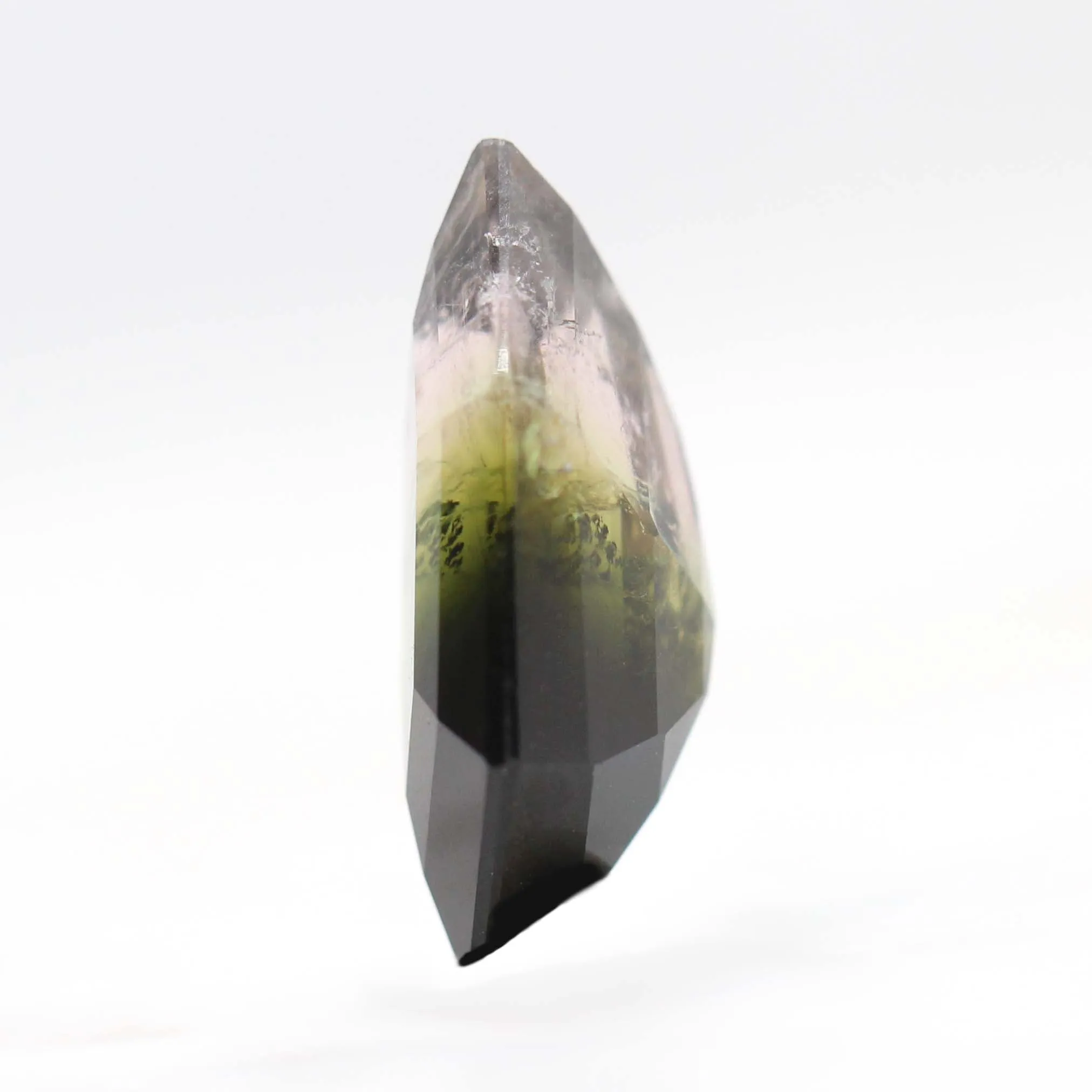 6.27 Carat Bicolor Purple Green Hexagon Tourmaline for Custom Work - Inventory Code THPG627