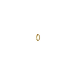 8MM Gold Hoop Earring: Classic 14K Infinity Hoop