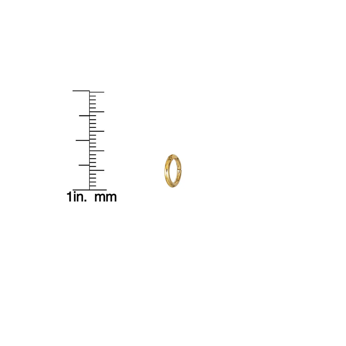 8MM Gold Hoop Earring: Classic 14K Infinity Hoop
