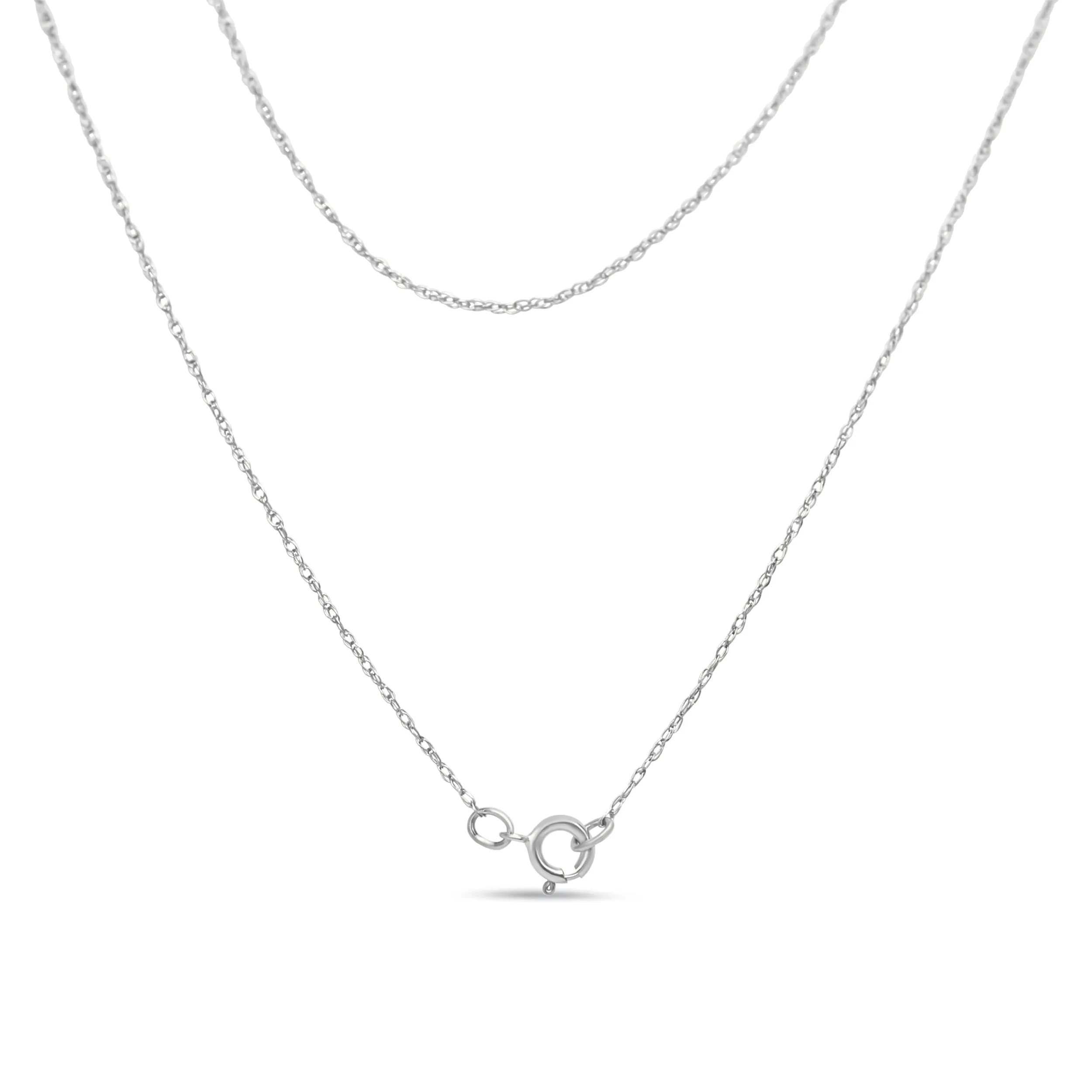 .925 Sterling Silver Purple Amethyst and Diamond Accent Art Deco Style 18" Pendant Necklace