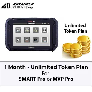 Advanced Diagnostics - 1 Month Unlimited Token Plan for the SMART Pro Key Programmer - ( machine sold separately )