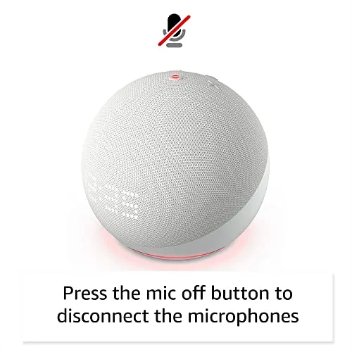 All-New Echo Dot (5th Gen, 2022 release) with clock | Smart speaker with clock and Alexa | Cloud Blue