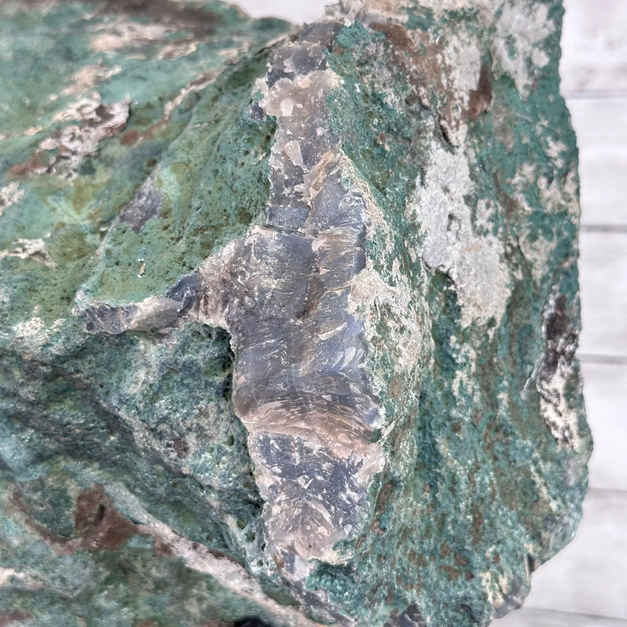 Amethyst Cluster on a Metal Base, 32.4 lbs & 18" Tall #5491-0104