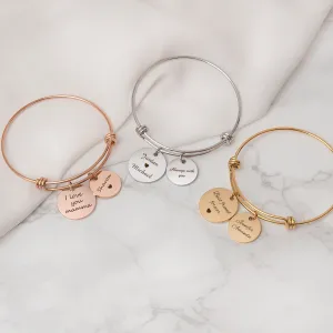Anavia Custom Name Bangle Bracelet