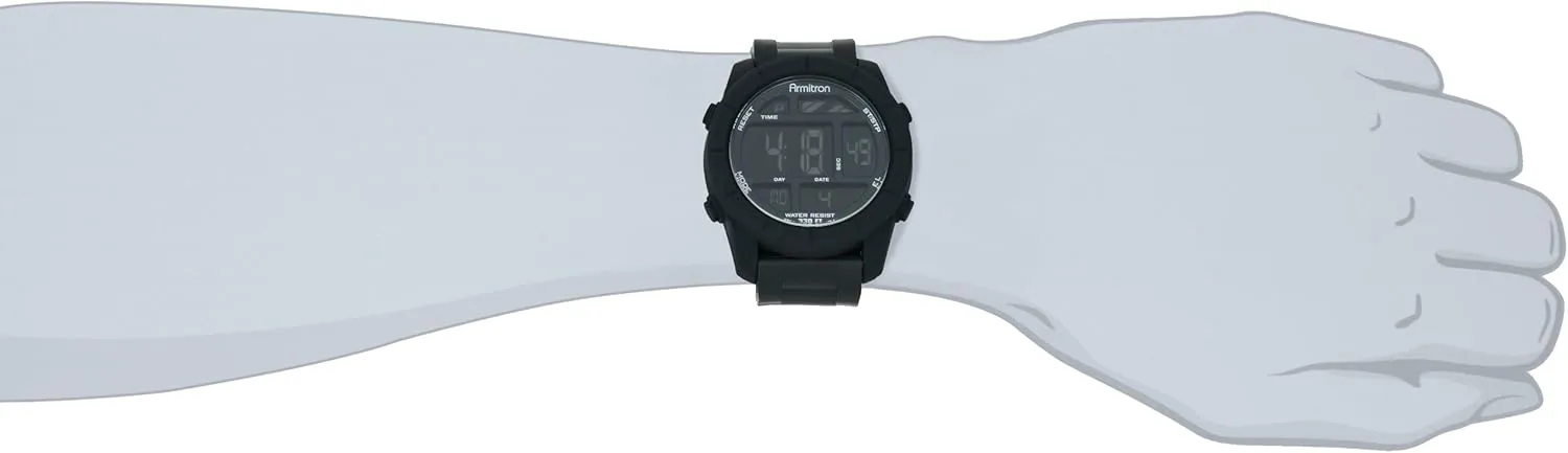 Armitron Sport Men's Digital Chronograph Resin Strap Watch, 40/8253