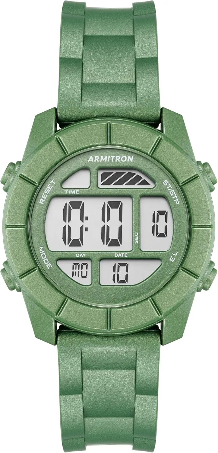 Armitron Sport Unisex Digital Chronograph Resin Strap Watch, 45/7043