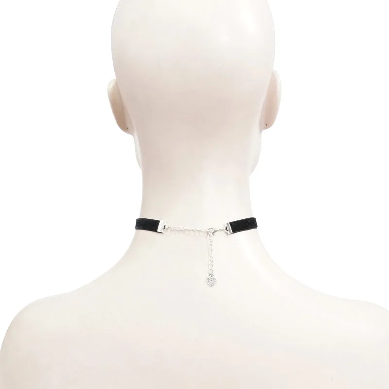 AS089 Blood drop heart-shaped pendant choker