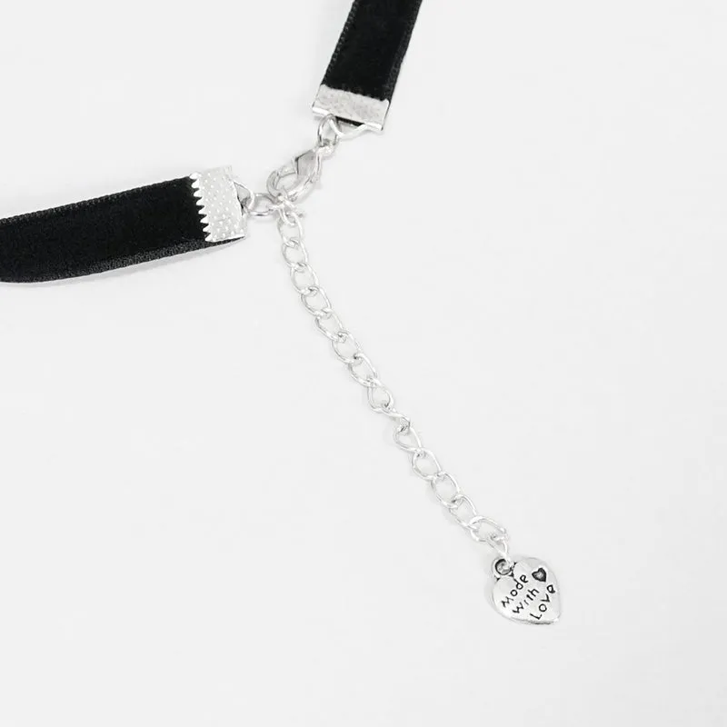 AS089 Blood drop heart-shaped pendant choker