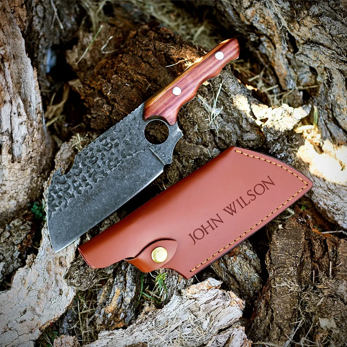 Be Bold Personalized Meat Cleaver Knife, Set of 5 - Groomsmen Gifts
