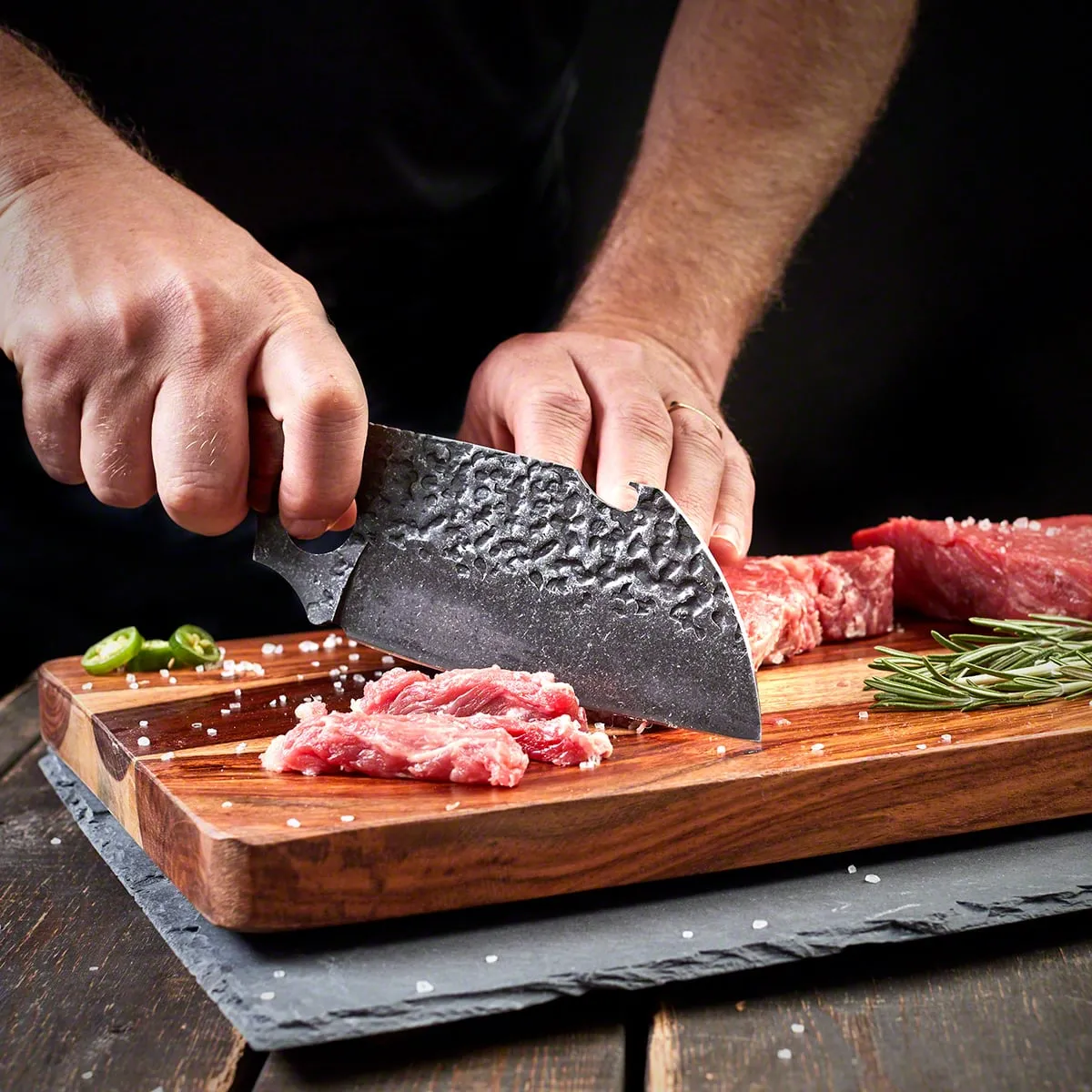 Be Bold Personalized Meat Cleaver Knife, Set of 5 - Groomsmen Gifts