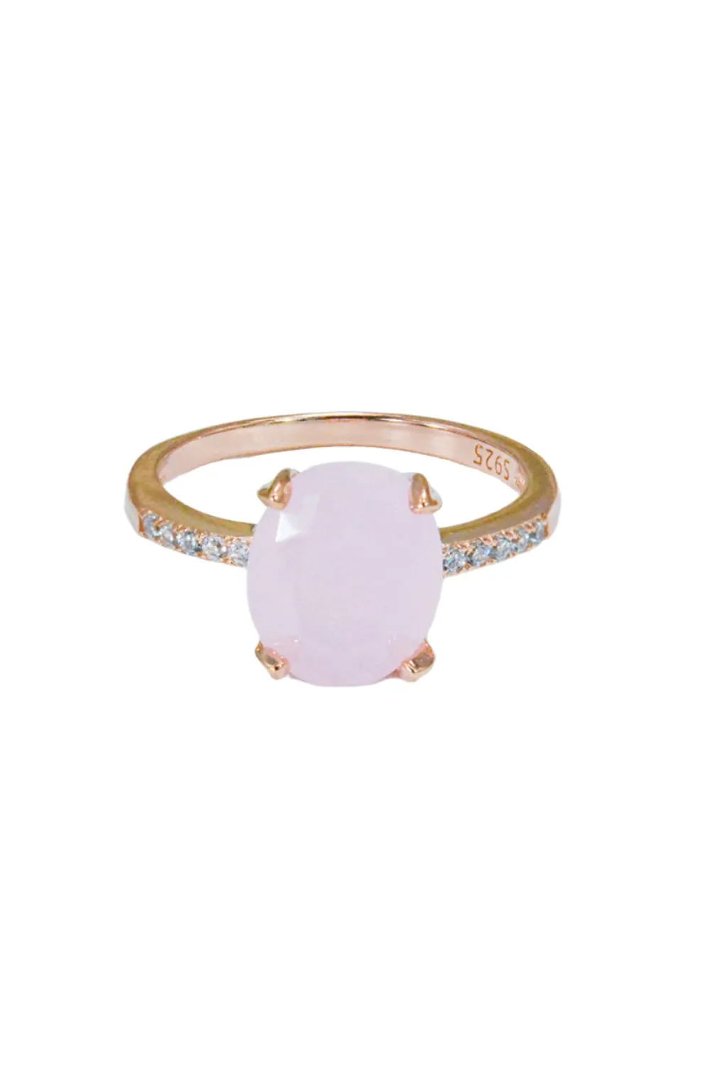 Be There Rose Quartz Crystal Ring
