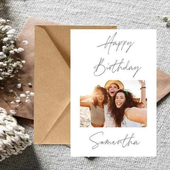 Birthday card photo print