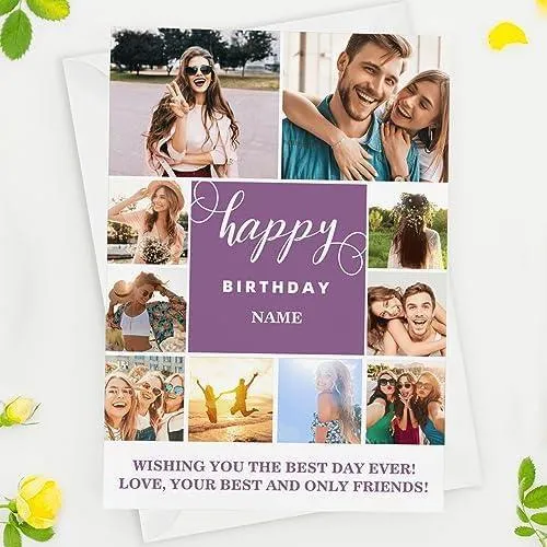 Birthday card photo print