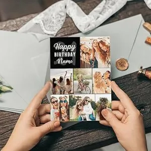 Birthday card photo print