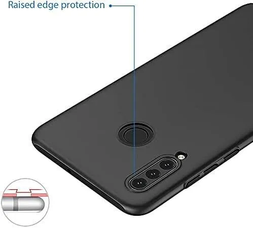 Black Gel Case Tough Shockproof Phone Case Gel Cover Skin for Huawei P30 Lite