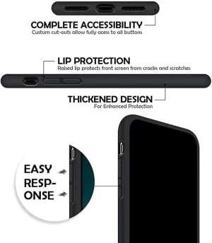 Black Gel Case Tough Shockproof Phone Case Gel Cover Skin for Oppo Find X2 Pro