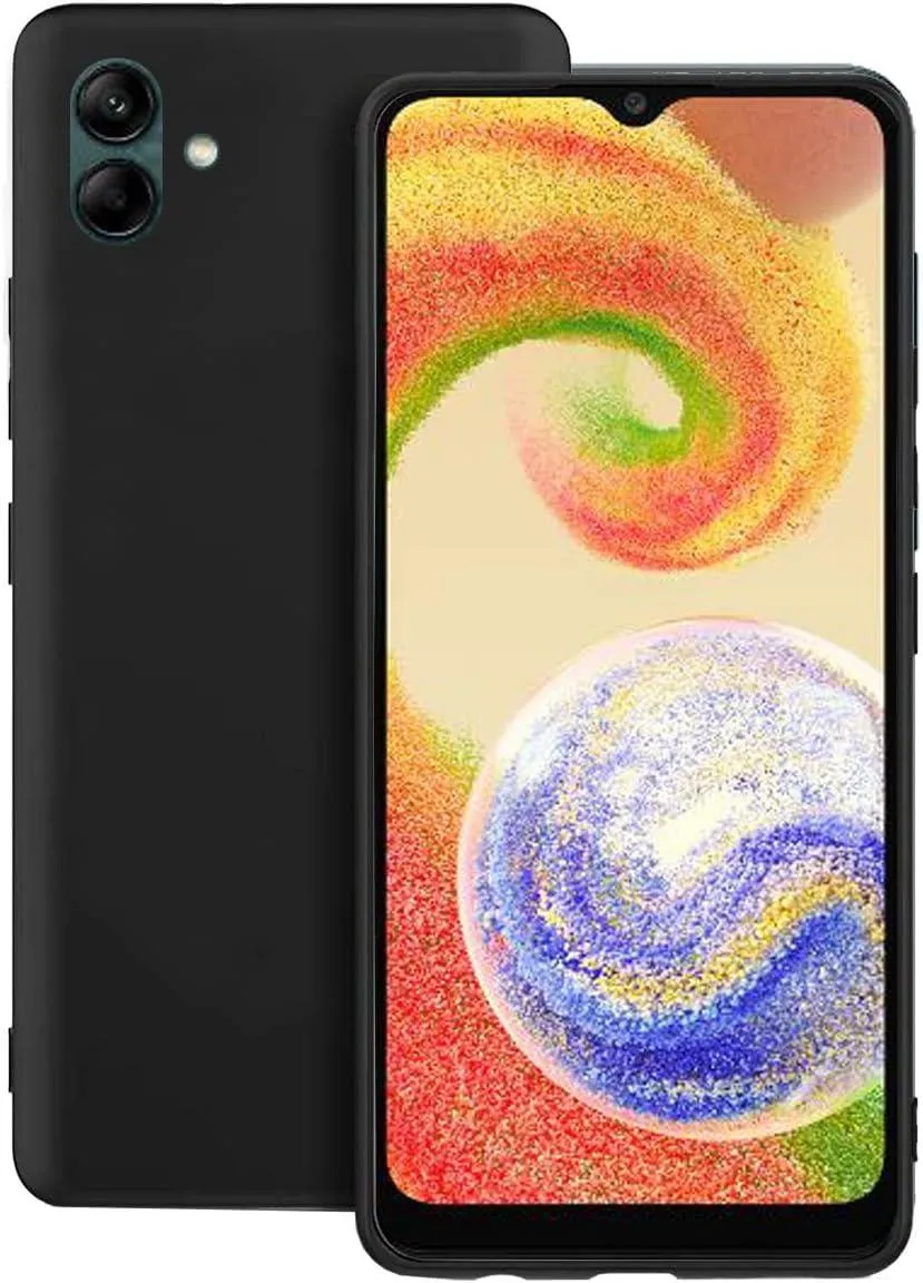 Black Gel Case Tough Shockproof Phone Case Gel Cover Skin for Samsung Galaxy A04