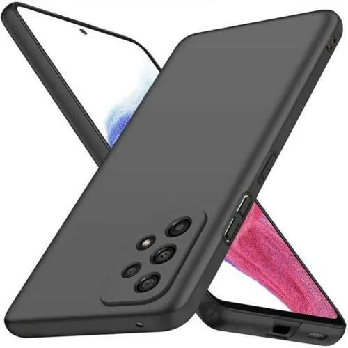 Black Gel Case Tough Shockproof Phone Case Gel Cover Skin for Samsung Galaxy A53