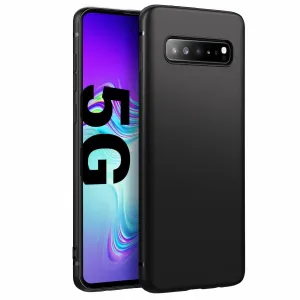 Black Gel Case Tough Shockproof Phone Case Gel Cover Skin for Samsung Galaxy S10