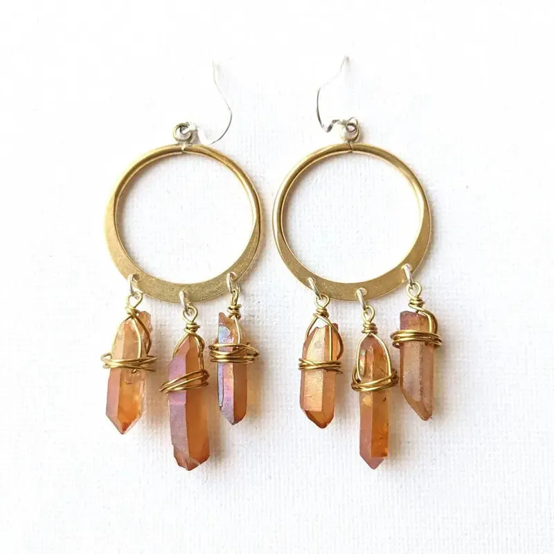 Boho Crystal Earrings