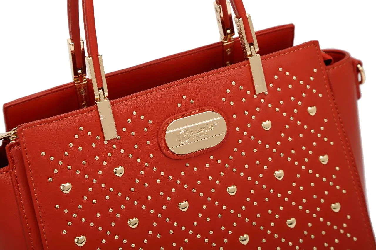 Brangio Studded Elegance Wristlet Wallet