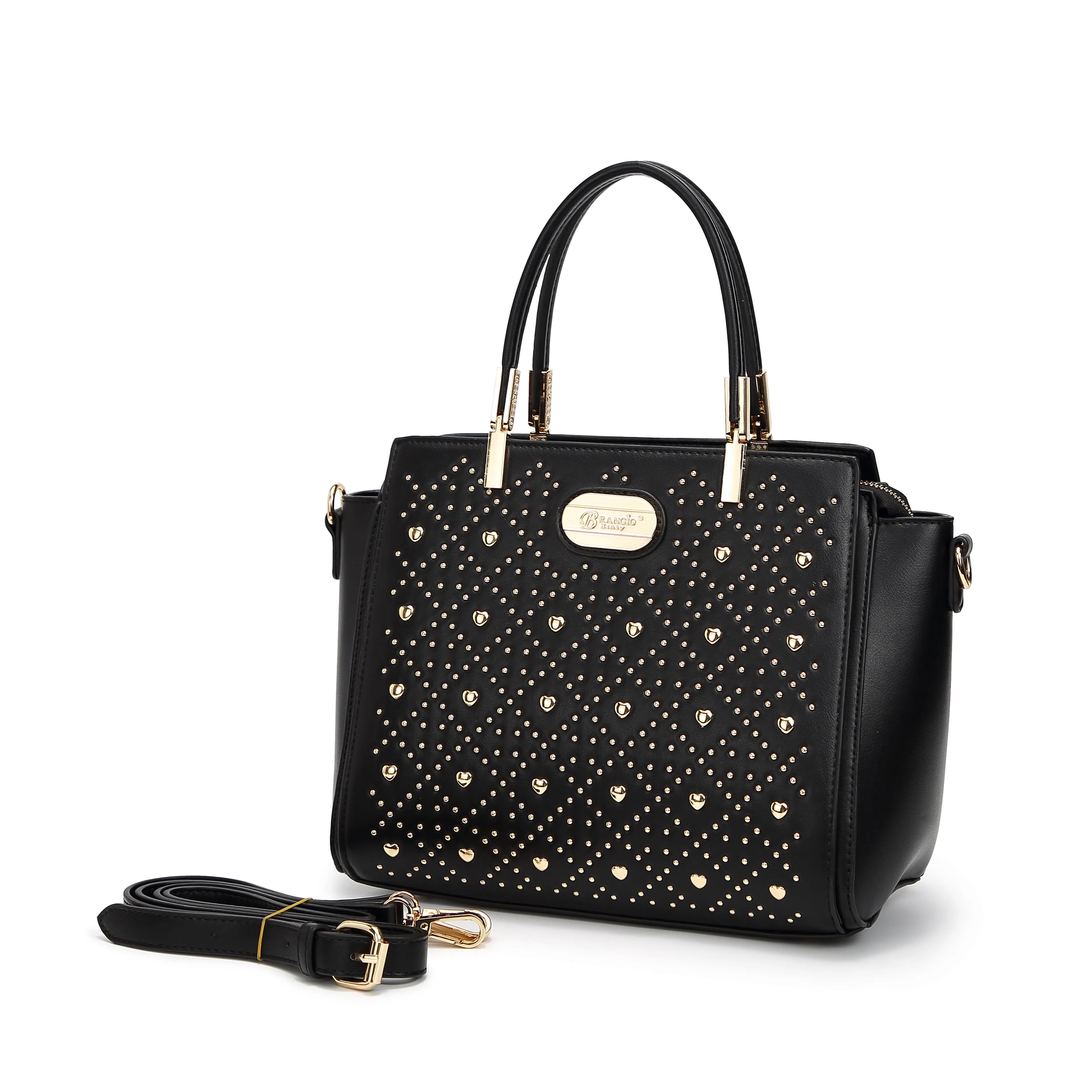 Brangio Studded Elegance Wristlet Wallet