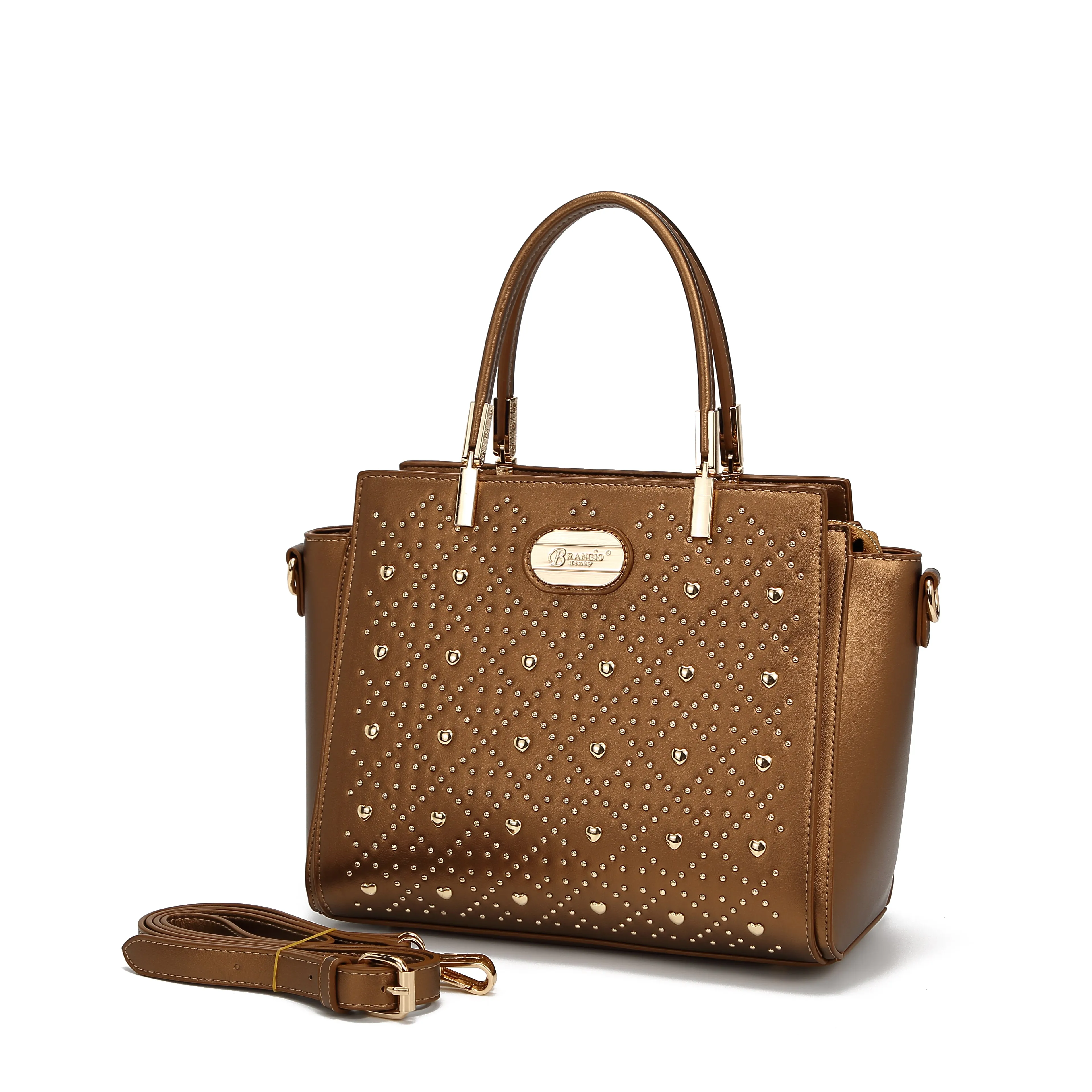 Brangio Studded Elegance Wristlet Wallet