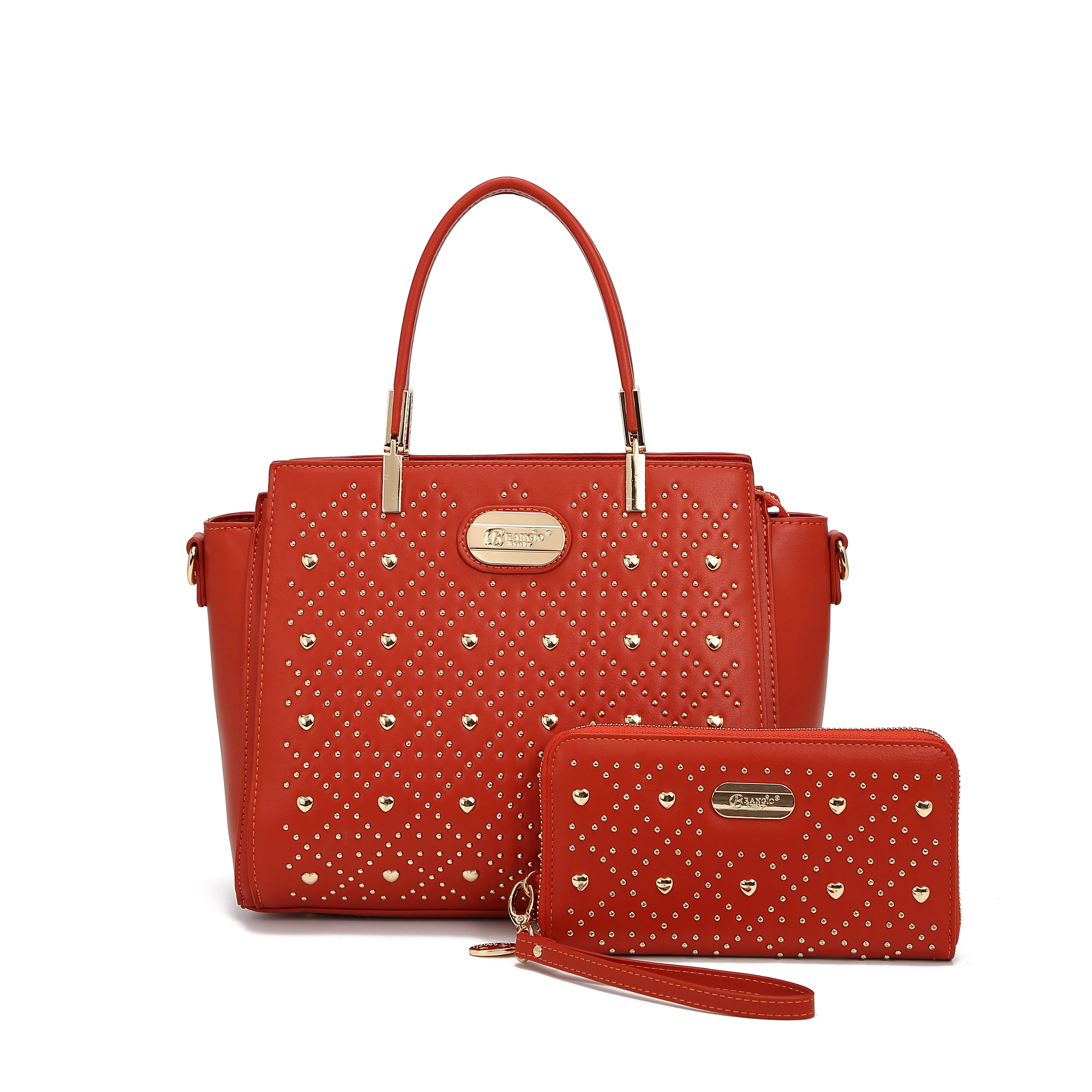 Brangio Studded Elegance Wristlet Wallet