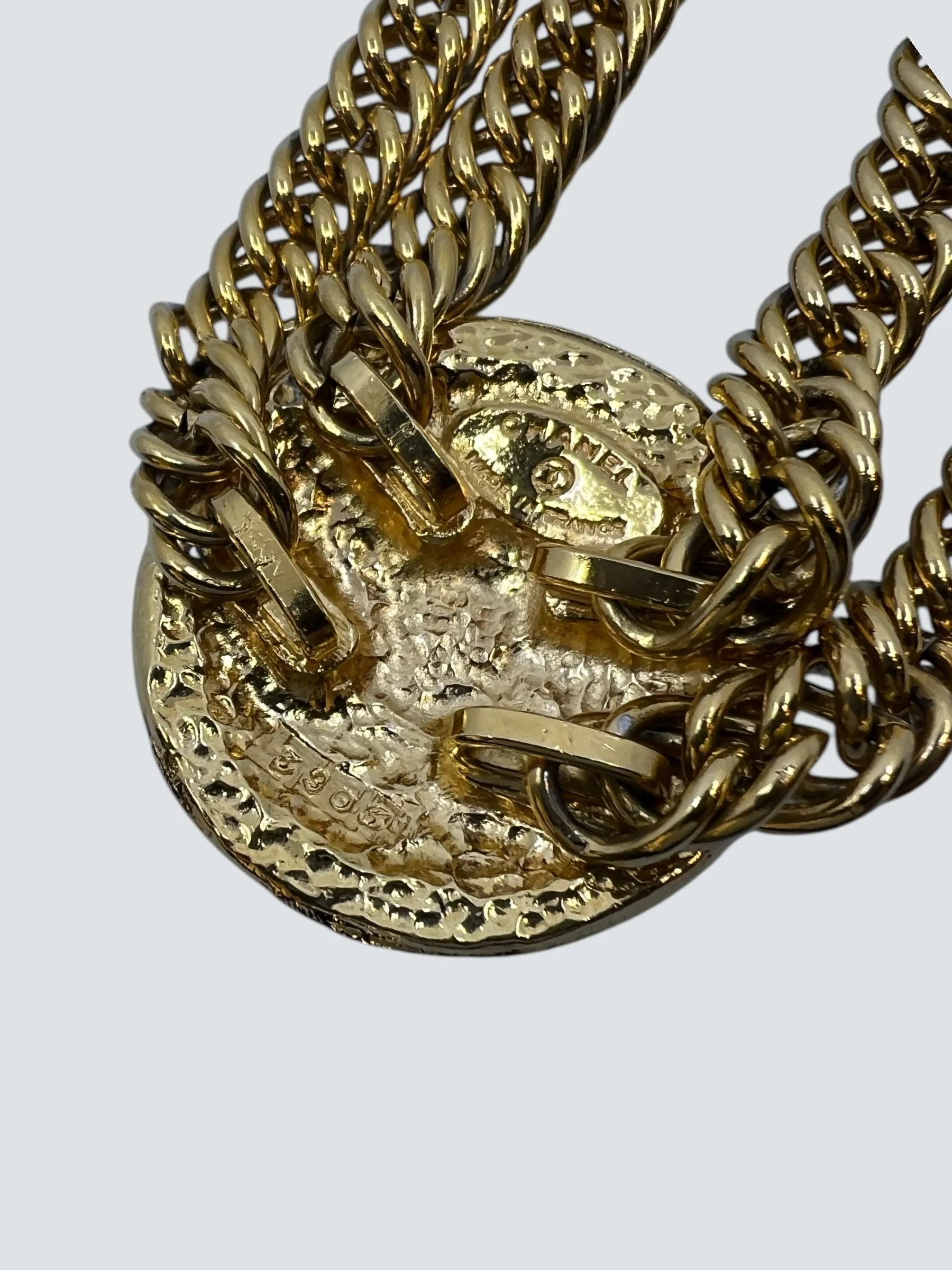 Chanel Goldtone Choker Necklace